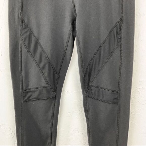 Kyodan Black Mesh Reflective Stripe Leggings Small - Picture 3 of 7